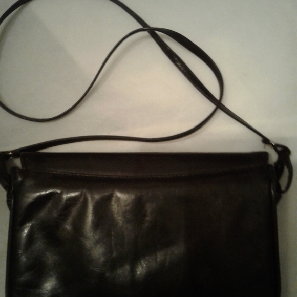 Paristil Women's Leather Shoulder Bag 10 x 7, Black. - Picture 2 of 4